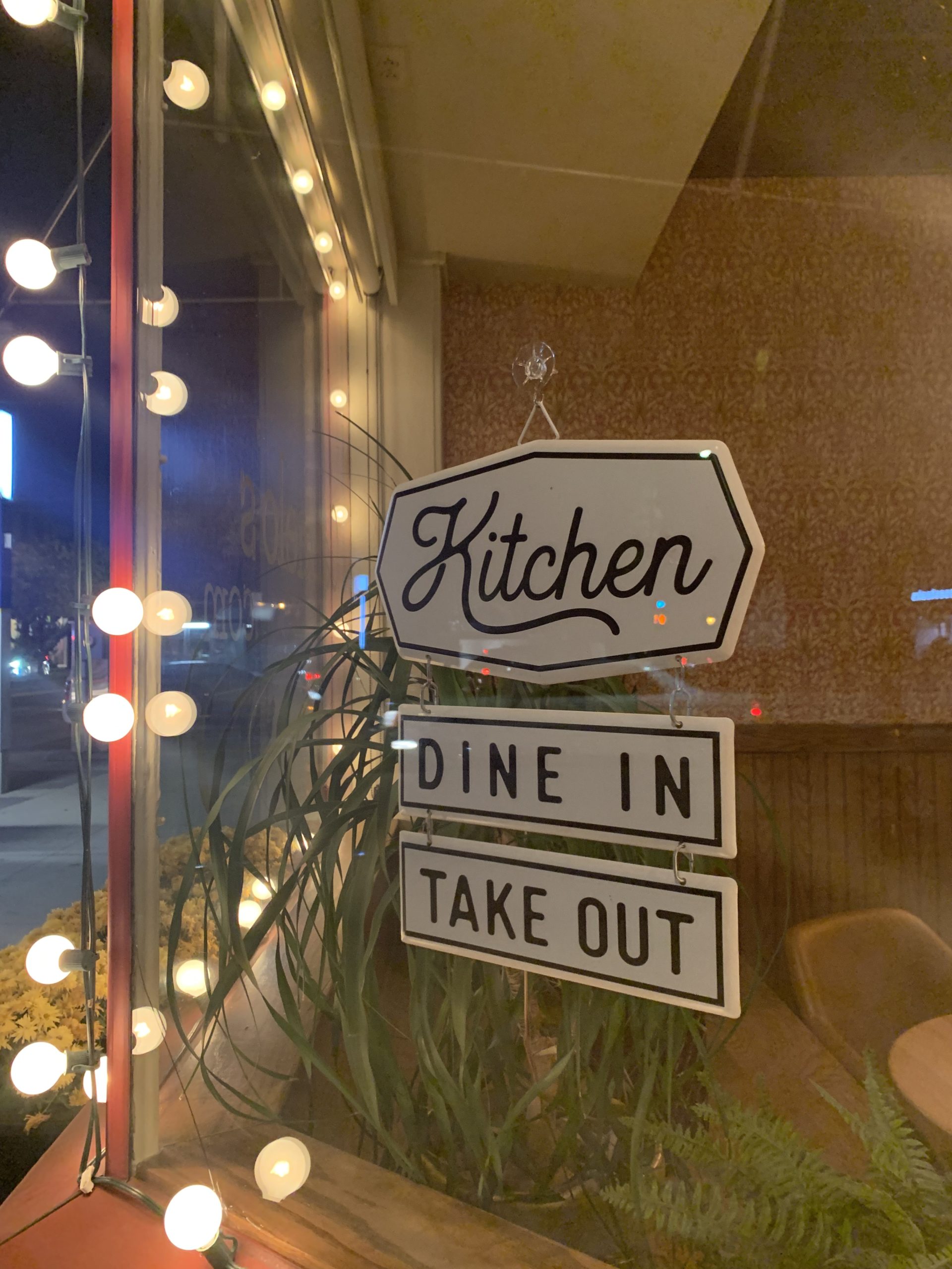 Kitchen Sign - Dine In - Take Out